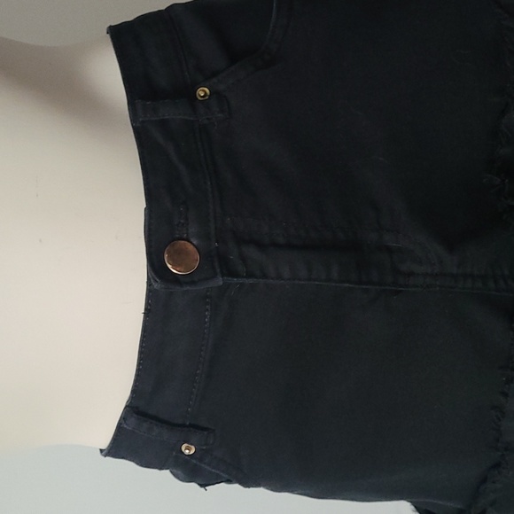 Refashioned Y2K Distressed Tiered Denim Skirt (M/L) - Picture 3 of 8